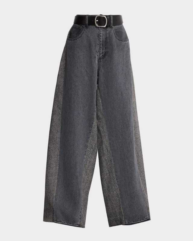 Eleni Belted Combo Jeans